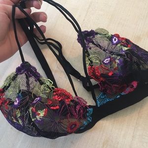 Urban Outfitters floral triangle bralette